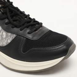 Dior Black Leather and Mesh B25 Low Top Sneakers Size 41