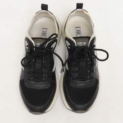 Dior Black Leather and Mesh B25 Low Top Sneakers Size 41