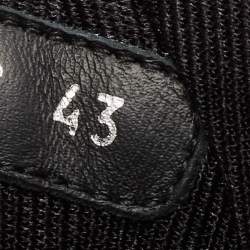 Pre Owned Dior Black/White Leather and Oblique Canvas B27 Sneakers Size 43