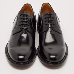 Dior Black Leather Lace Up Derby Size 44