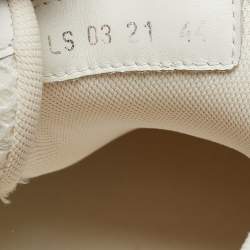 Pre Owned Dior White Mesh and Leather B22 Sneakers Size 44