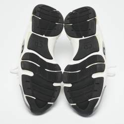 Pre Owned Dior White Mesh and Leather B22 Sneakers Size 44