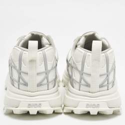 Dior White/Grey Mesh and Rubber B31 Runner Chunky Sneakers Size 43
