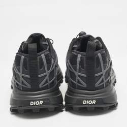 Dior Black/Grey Mesh and Rubber B31 Runner Chunky Sneakers Size 43