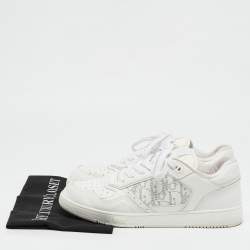 Dior White Leather b27 Low Top Sneakers Size 42.5
