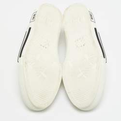 Dior White Oblique Mesh and Rubber B23 Low Top Sneakers Size 42