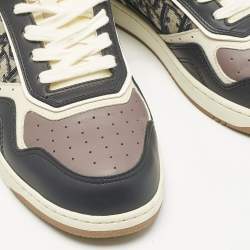 Dior Multicolor Canvas and Leather B27 Low Top Sneakers Size 42