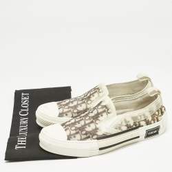 Dior Green/White Mesh and PVC B23 Sneakers Size 41