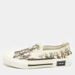 Dior Green/White Mesh and PVC B23 Sneakers Size 41