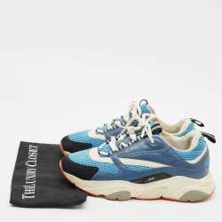 Dior Multicolor Leather and Mesh B22 Low-Top Sneakers Size 42