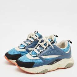 Dior Multicolor Leather and Mesh B22 Low-Top Sneakers Size 42