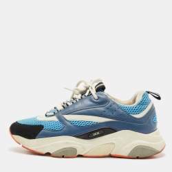Dior Multicolor Leather and Mesh B22 Low-Top Sneakers Size 42