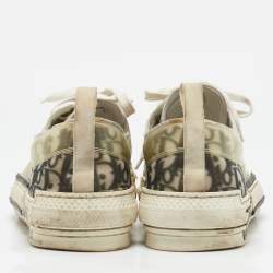 Dior Transparent/White Mesh and PVC  B23 Low Top Sneakers Size 43