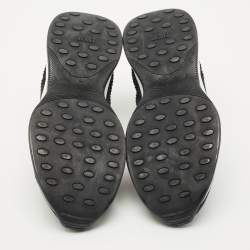 Dior Black Knit Fabric and Neoprene B25 Slip On Sneakers Size 40