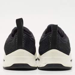 Dior Black Knit Fabric and Neoprene B25 Slip On Sneakers Size 40