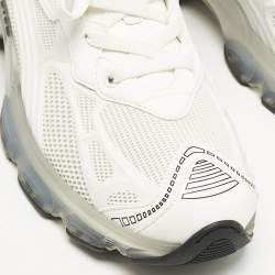 Dior White Leather and Mesh Vibe Lace Up Sneakers Size 42