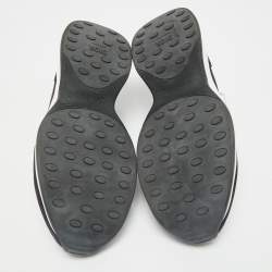 Dior Black/White Suede and Oblique Mesh B25 Sneakers Size 43