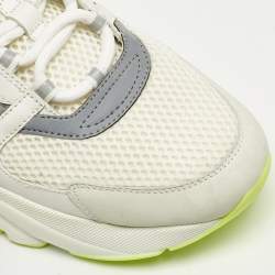 Dior White Mesh and Leather B22 Sneakers Size 42