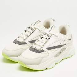 Dior White Mesh and Leather B22 Sneakers Size 42