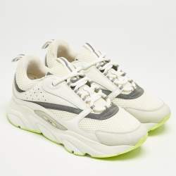 Dior White Mesh and Leather B22 Sneakers Size 42