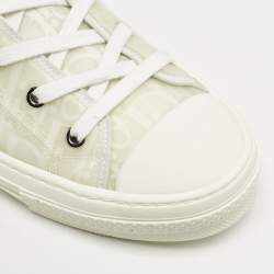 Dior White Oblique Mesh and Rubber B23 Sneakers Size 41