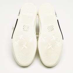 Dior White Oblique Mesh and Rubber B23 Sneakers Size 41