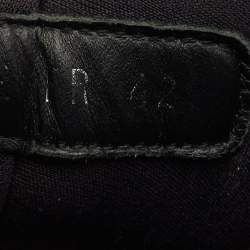 Pre Owned Dior Black Brogue Leather and Mesh Low Top Sneakers Size 42