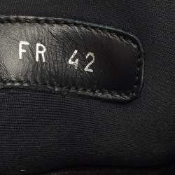 Pre Owned Dior Black Leather Polka Dot Low Top Sneakers Size 42