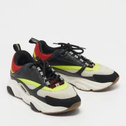 Pre Owned Dior Multicolor Mesh and Leather B22 Sneakers Size 43