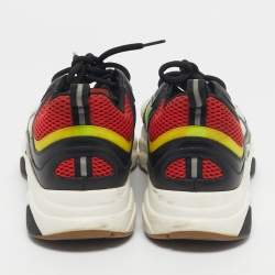 Pre Owned Dior Multicolor Mesh and Leather B22 Sneakers Size 43