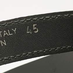 Pre Owned Dior Black Leather Thong Flat Sandals Size 45