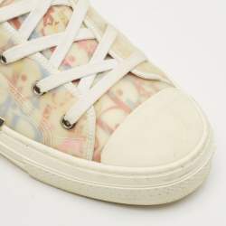 Pre Owned Dior Multicolor Oblique Mesh And PVC B23 High Top Sneakers Size 43.5