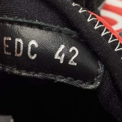 Pre Owned Dior Black/Red Knit Fabric and Neoprene B21 Sneakers Size 42