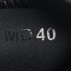 Pre Owned Dior Black Leather D- Fight Combat Boots Size 40