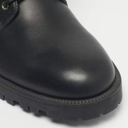 مملوكة مسبقًا حذاء ديور قماش أسود وجلد مستكشف للكاحل مقاس 43