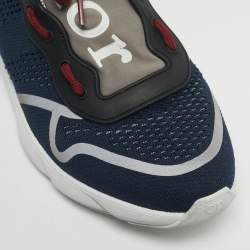 Pre Owned Dior Navy Blue Mesh B21 Low Top Sneakers Size 43