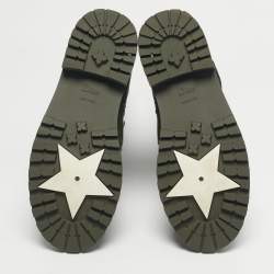 مملوكة مسبقًا حذاء بوت المطر ديور أخضر مطاط مقاس 39