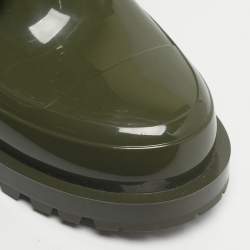 مملوكة مسبقًا حذاء بوت المطر ديور أخضر مطاط مقاس 39