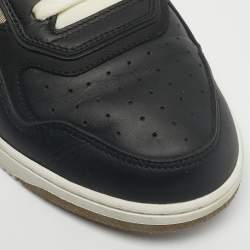 Pre Owned Dior Black Canvas and Leather b27 Lace Up Sneakers Size 42.5