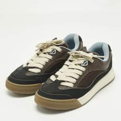 Pre Owned Dior Multicolor Leather and Canvas B713 Cactus Jack Sneakers Size 43
