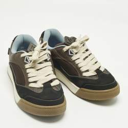 Pre Owned Dior Multicolor Leather and Canvas B713 Cactus Jack Sneakers Size 43