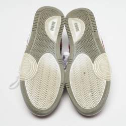 Pre Owned Dior Multicolor Leather and Oblique Canvas B27 Sneakers Size 44