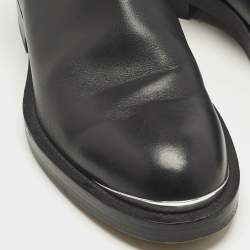 Pre Owned Dior Black Leather Evidence Jodhpur Buckle Ankle Length Boots Size 41