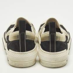 مملوكة مسبقًا حذاء رياضي ديور B23 كانفاس أسود ومطاط بدون رباط مقاس 42