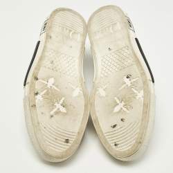 مملوكة مسبقًا حذاء رياضي ديور B23 كانفاس أسود ومطاط بدون رباط مقاس 42