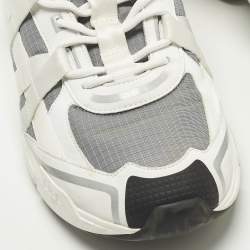 مملوكة مسبقًا حذاء رياضي ديور بي24 رنتك اب قماش وجلد رمادي/أبيض منخفض مقاس 43