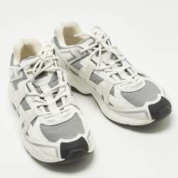 مملوكة مسبقًا حذاء رياضي ديور بي24 رنتك اب قماش وجلد رمادي/أبيض منخفض مقاس 43