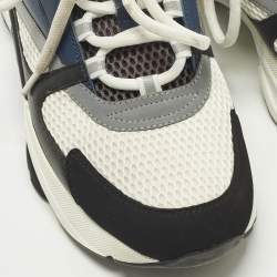 Pre Owned حذاء رياضي ديور B22 متعدد الألوان جلد وشبك بعنق منخفض مقاس 43