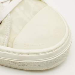 Pre Owned حذاء رياضي ديور ب23 شبكي مطاطي أبيض/أسود بعنق طويل مقاس 41