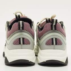 Pre Owned Dior B22 Size 44.5 Multicolor Leather and Mesh Low Top Sneakers